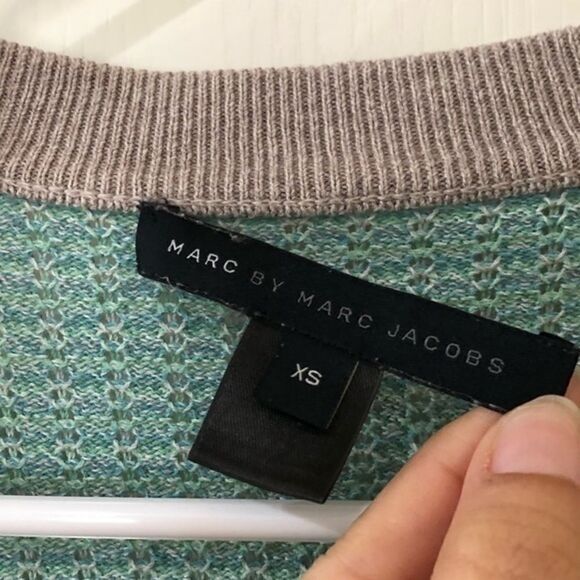 MARC BY MARC JACOBS marled teal‎ cardigan - Picture 3 of 4